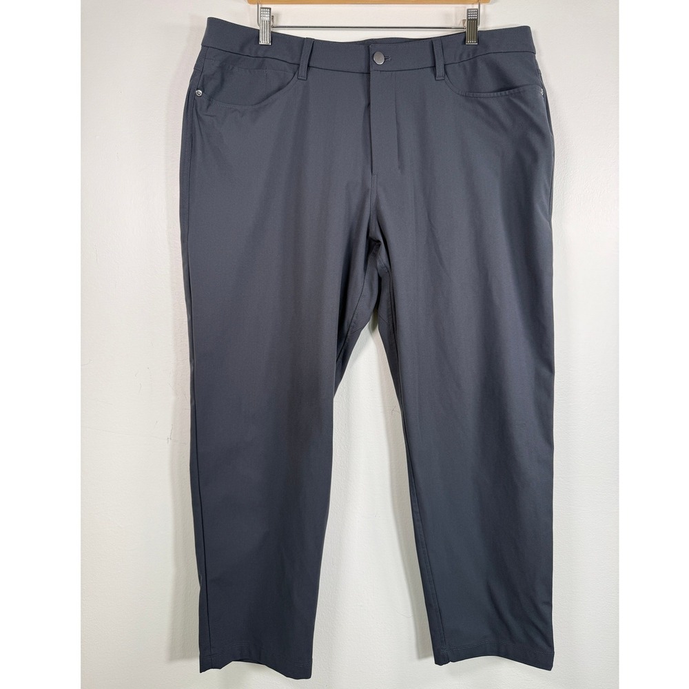 Lululemon Commission Pant Classic Obsidian Mens 38x27 Grey LM5AQHS-54‎
